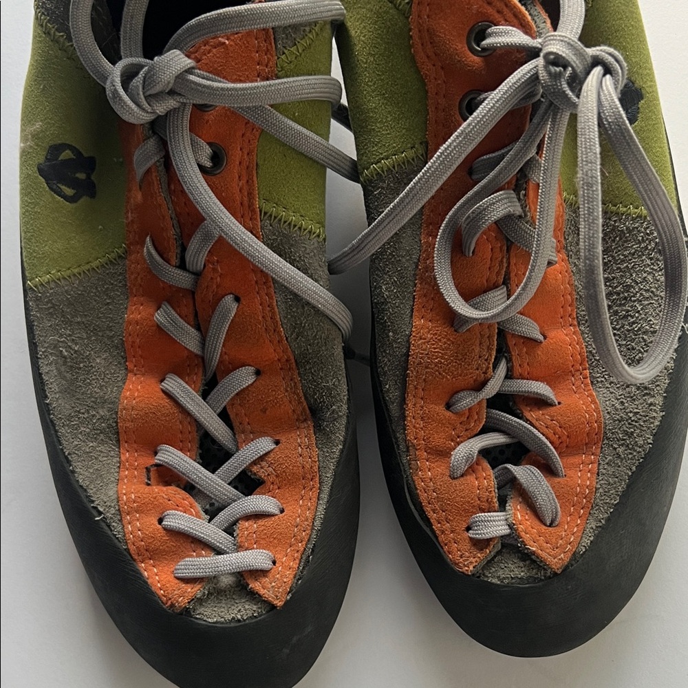 Evolv Trax VTR3D Men's‎ Climbing Shoes - Orange and Green Size 10 - Picture 8 of 15